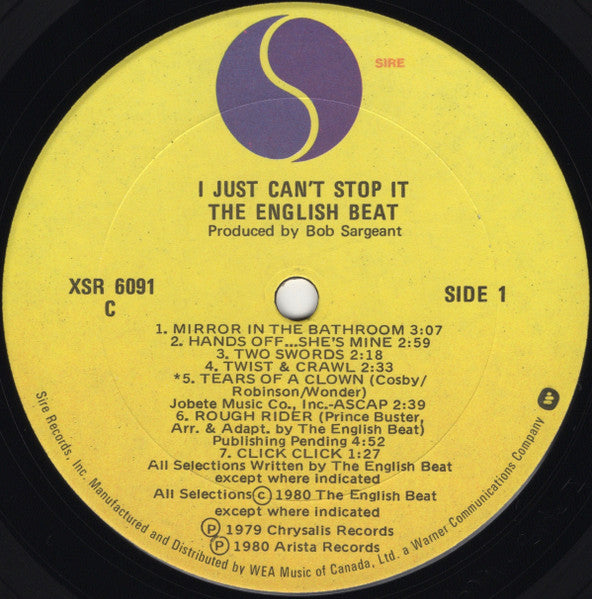 Beat (2), The - I Just Can't Stop It - 1980
