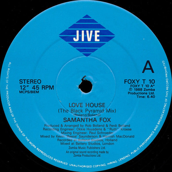 Samantha Fox - Love House