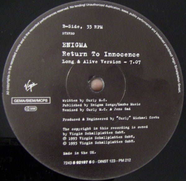 Enigma - Return To Innocence - 1994
