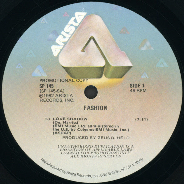 Fashion - Love Shadow - 1982