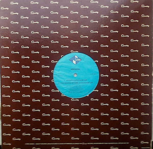 Whodini - Friends / Five Minutes Of Funk