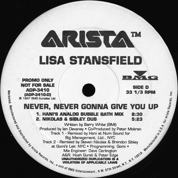 Lisa Stansfield - Never, Never Gonna Give You Up - 1997