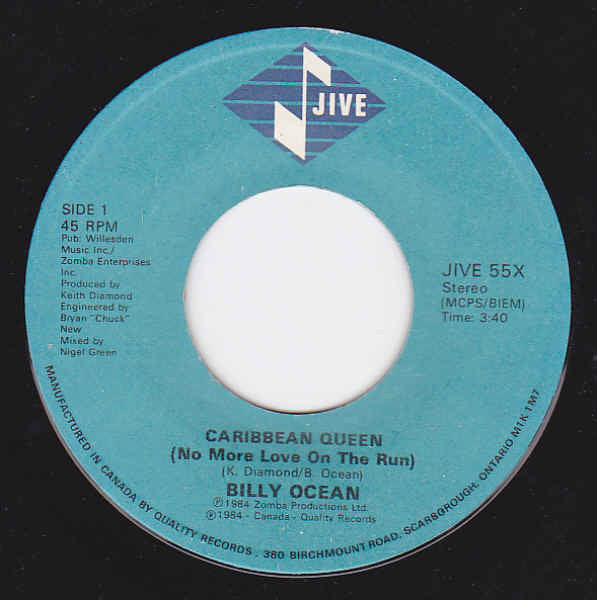 Billy Ocean - Caribbean Queen (No More Love On The Run) - 1984
