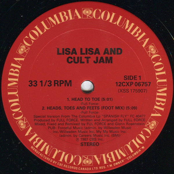 Lisa Lisa & Cult Jam - Head To Toe