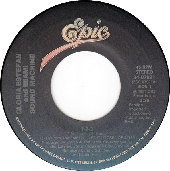 Miami Sound Machine - 1-2-3 - 1988