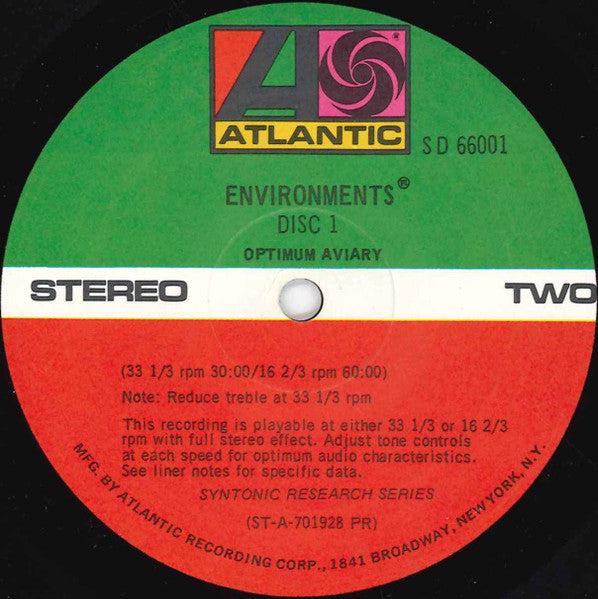 No Artist - Environments (New Concepts In Stereo Sound - Disc 1) - 1970