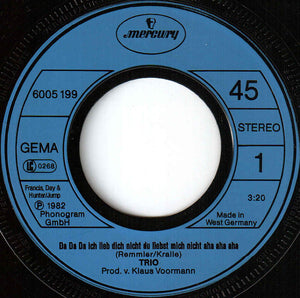 Trio - Da Da Da Ich Lieb Dich Nicht Du Liebst Mich Nicht Aha Aha Aha / Sabine Sabine Sabine