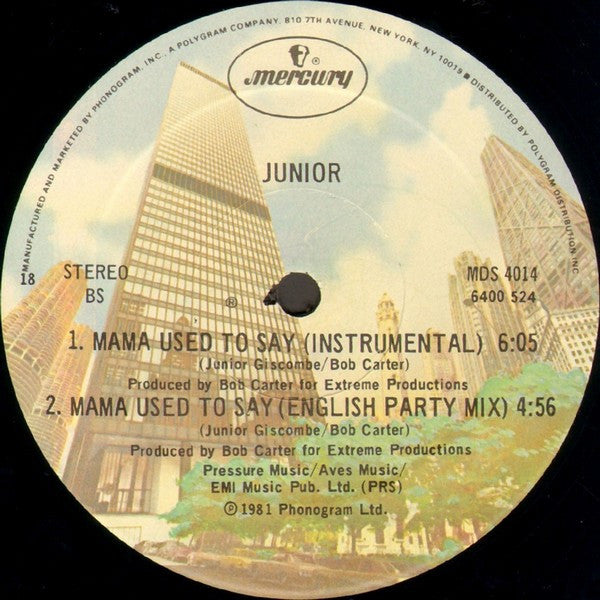 Junior - Mama Used To Say - 1981