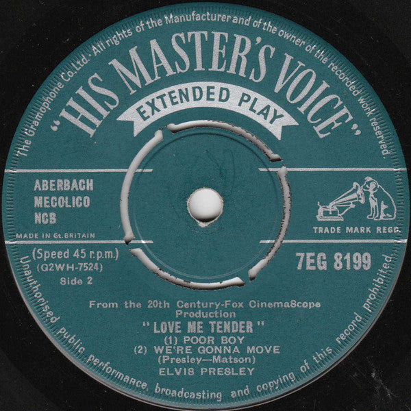 Elvis Presley - Love Me Tender - 1957