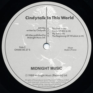 Cindytalk - In This World Vinyl Record