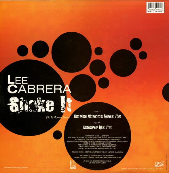 Lee-Cabrera - Shake It (No Te Muevas Tanto)