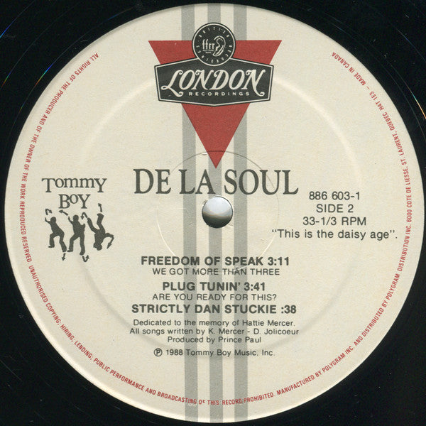 De La Soul - Jenifa (Taught Me) & Plug Tunin' & Potholes In My Lawn - 1989