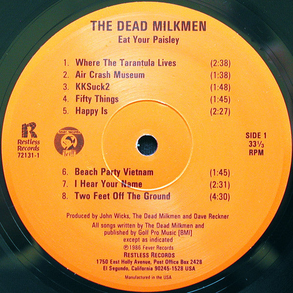 The Dead Milkmen - Eat Your Paisley