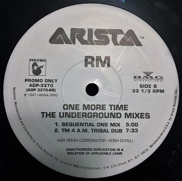 Real McCoy - One More Time (The Underground Mixes) - 1997