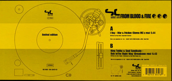 I-Roy / King Tubby & Soul Syndicate, The - Select Cuts From Blood & Fire - 2000