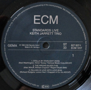 Keith Jarrett Trio - Standards Live Vinyl Record