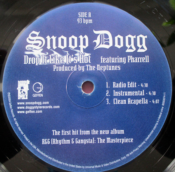 Snoop Dogg - Drop It Like It's Hot