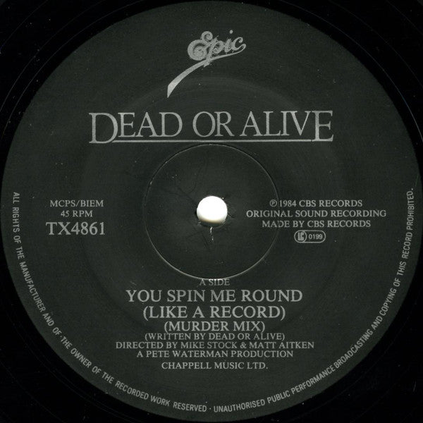 Dead Or Alive - You Spin Me Round (Like A Record) (Murder Mix) - 1984