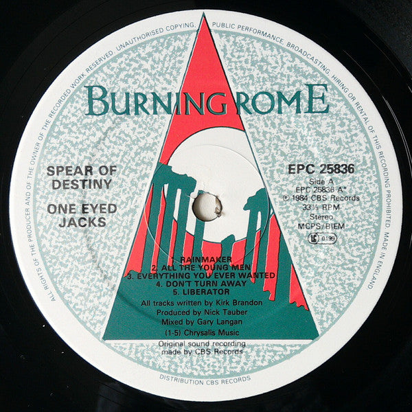Spear Of Destiny - One Eyed Jacks - 1984