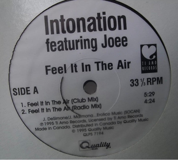 Intonation (2) - Feel It In The Air