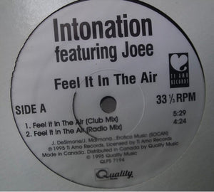 Intonation - Feel It In The Air Vinyl Record