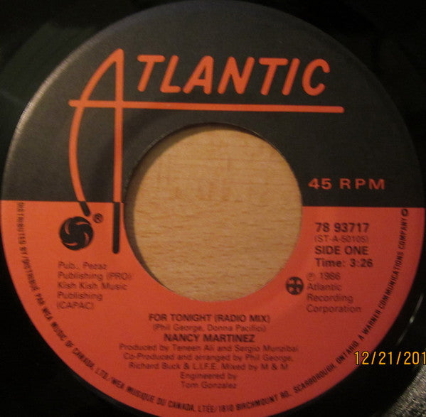 Nancy Martinez - For Tonight - 1986