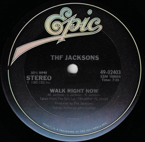 Jacksons, The - Walk Right Now - 1980