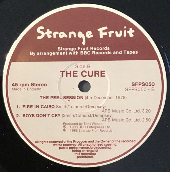 Cure, The - The Peel Sessions - 1988