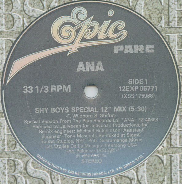 Ana - Shy Boys - 1987