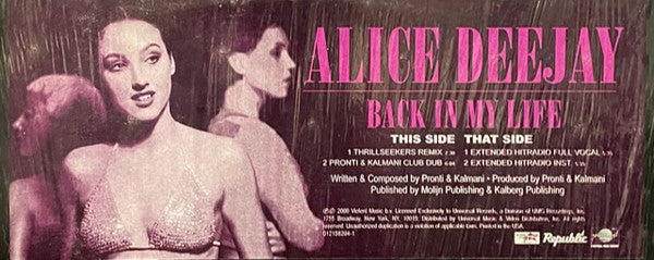 Alice Deejay - Back In My Life - 2000