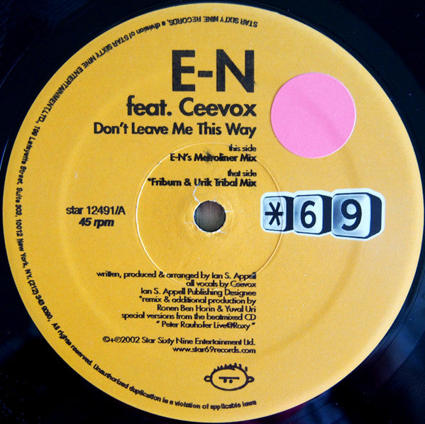 e-N - Don't Leave Me This Way