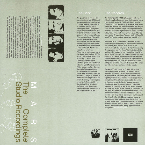 Mars (4) - The Complete Studio Recordings NYC 1977-1978