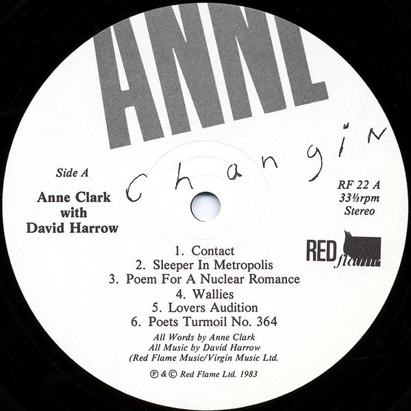 Anne Clark - Changing Places - 1983