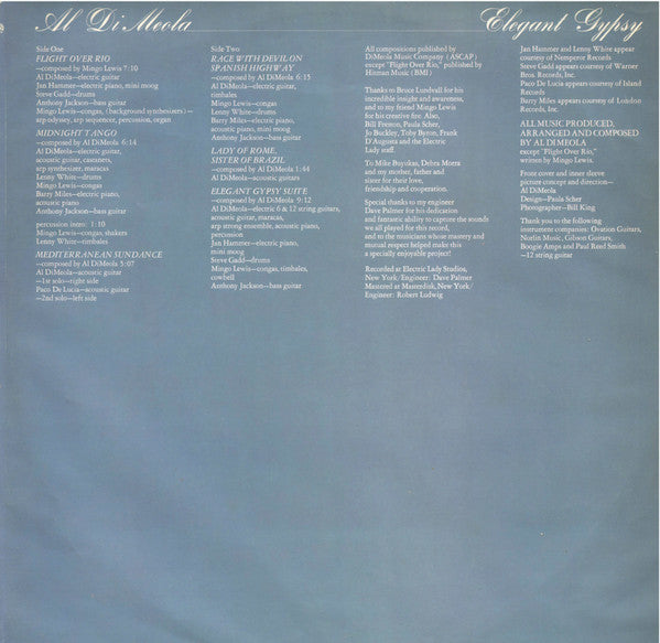 Al Di Meola - Elegant Gypsy - 1977