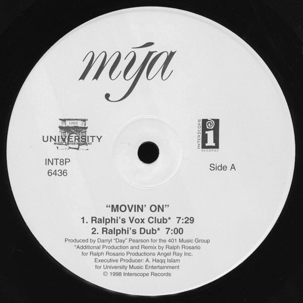 Mýa - Movin' On Vinyl Record