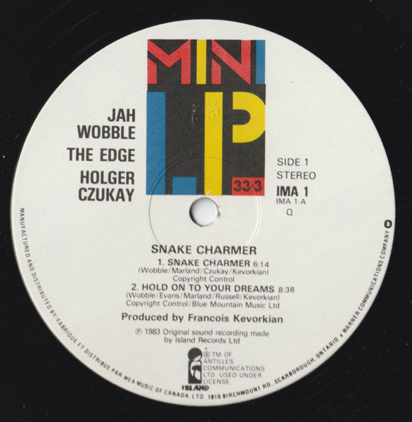 Jah Wobble, Edge, The, Holger Czukay - Snake Charmer - 1983
