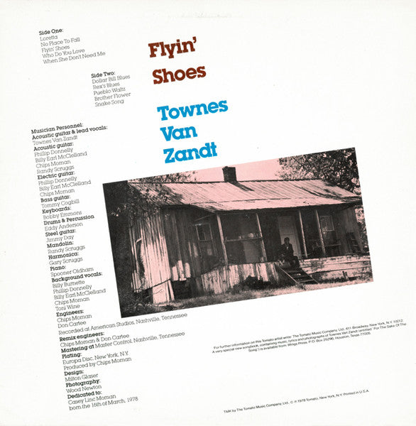 Townes Van Zandt - Flyin' Shoes