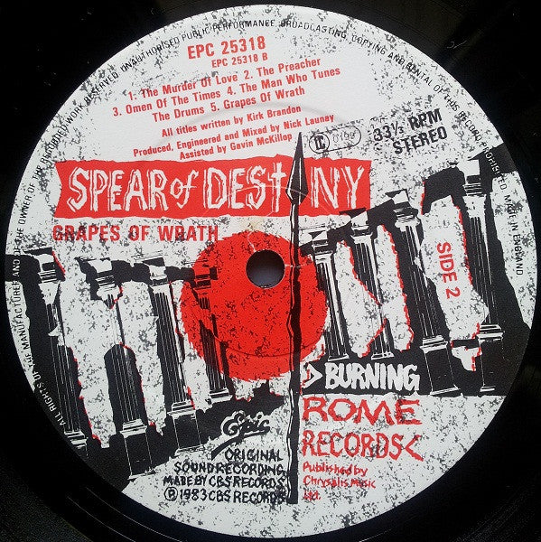 Spear Of Destiny - Grapes Of Wrath - 1983