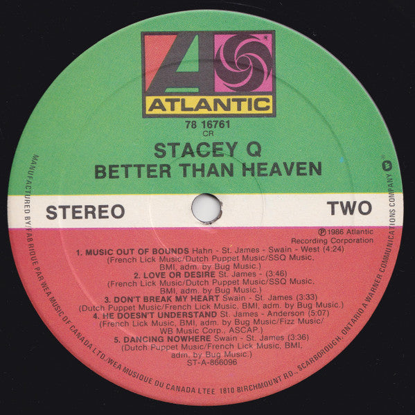 Stacey Q - Better Than Heaven