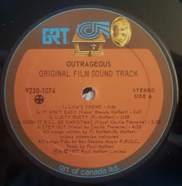 Paul Hoffert - Outrageous!: Original Film Soundtrack - 1977