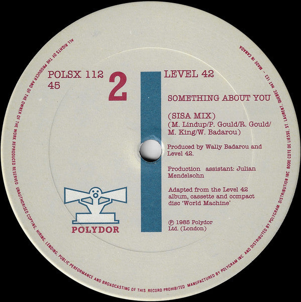 Level 42 - Something About You