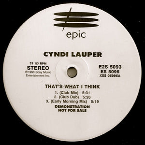 Cyndi Lauper - That's What I Think
