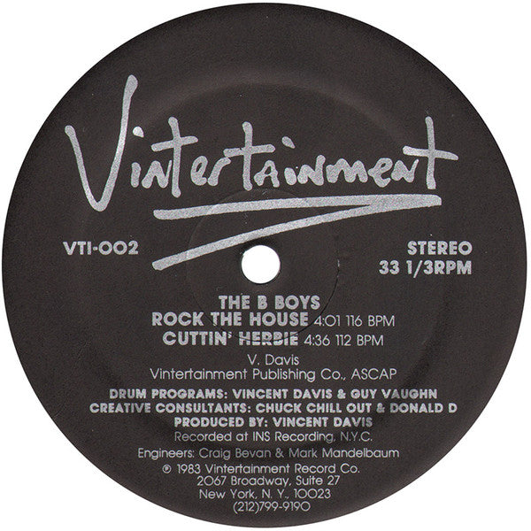 The B-Boys - Rock The House / Cuttin' Herbie
