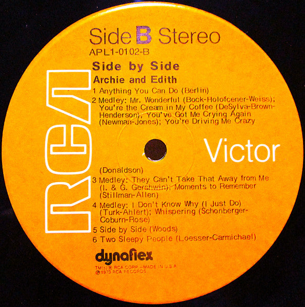 Archie & Edith - Side By Side - 1973