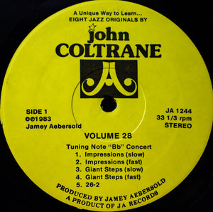 Jamey Aebersold - Eight Jazz Originals By John Coltrane