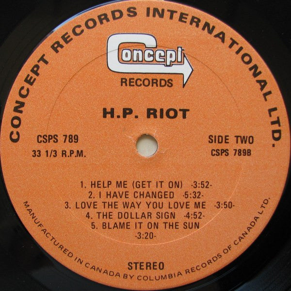 H.P. Riot - H. P. Riot - 1974