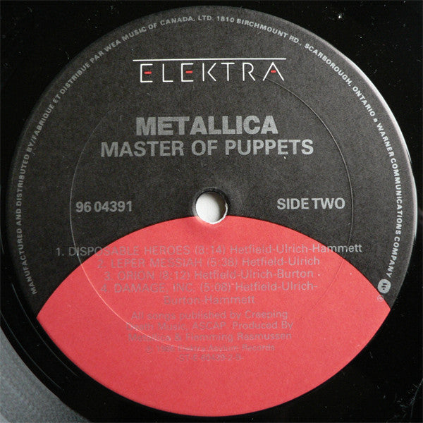 Metallica - Master Of Puppets - 1986