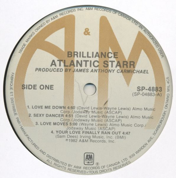 Atlantic Starr - Brilliance - 1982