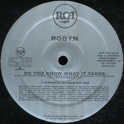 Robyn - Do You Know What It Takes