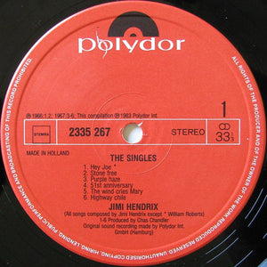 Jimi Hendrix - The Singles Album - 1983